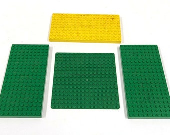 Lego Classic City Old Baseplates Green Yellow 700e Vintage