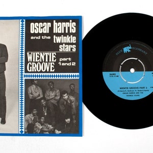 Oscar Harris et les étoiles scintillantes – Vinyle Wientie Groove 7 po. VG+/VG+