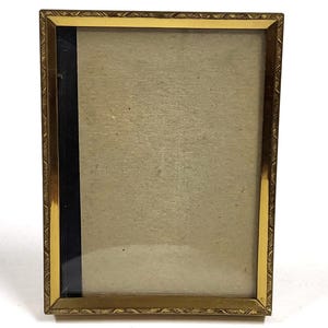 Vintage Antique Carr Craft Brass Picture Photo Frame 4.3