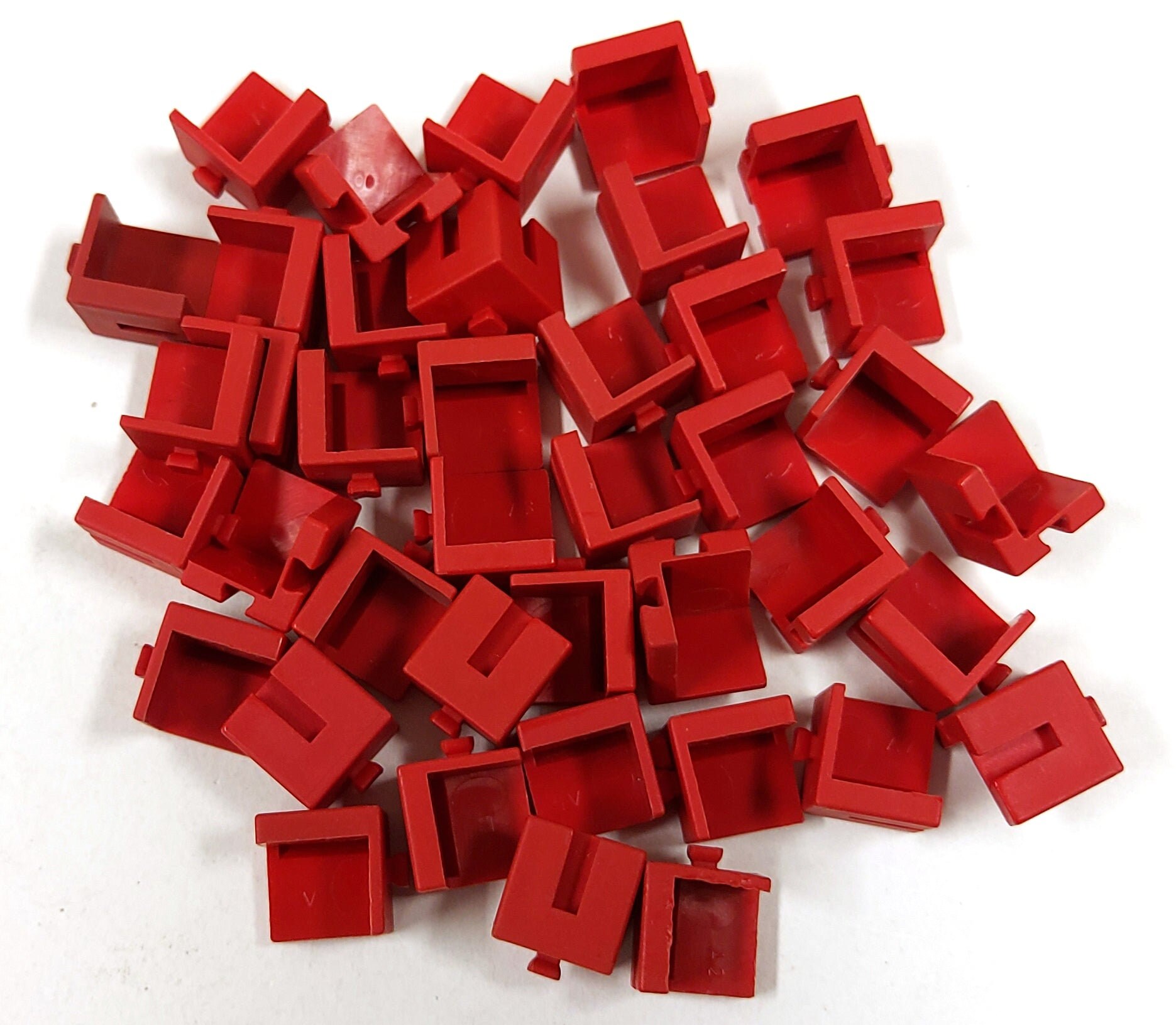 Vintage Fischertechnik 38240 Red Building Block 1977 40pcs Parts