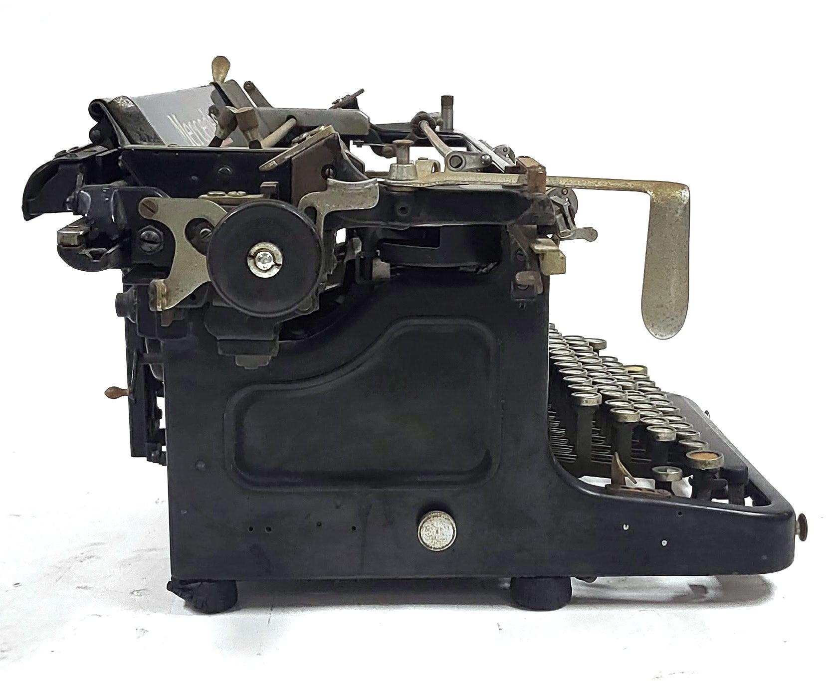 Vintage Antique Mercedes Zella-mehlis Typewriter Large Wide