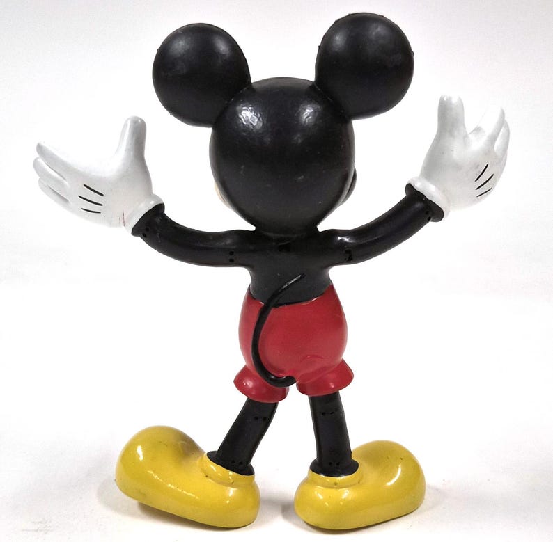 Vintage Disney Mickey Mouse Figure – Classic Pose – 5" image 2