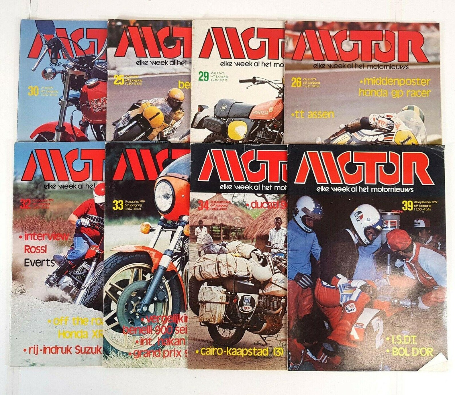 Vintage Motorcycle Magazines Motor Dutch 1979 41 Issues Etsy
