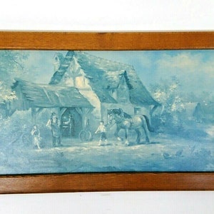Vintage Elisabeth Paetz-kalich At The Forge Arts Print Framed 126x56cm