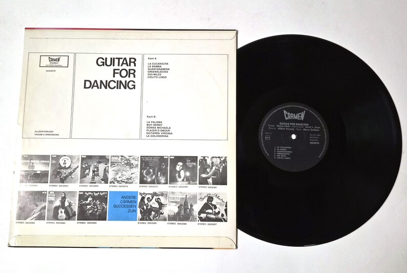 Ronny Flash – Guitar For Dancing – 12" Vinyl LP – VG+ imagen 3