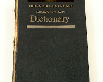 Vintage Thorndike Barnhart Dictionary – Comprehensive Desk Reference Book – Collectible Edition
