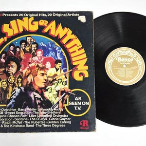 Ronco Dance, Sing Or Anything Compilation LP – Original Hits – 12" - VG