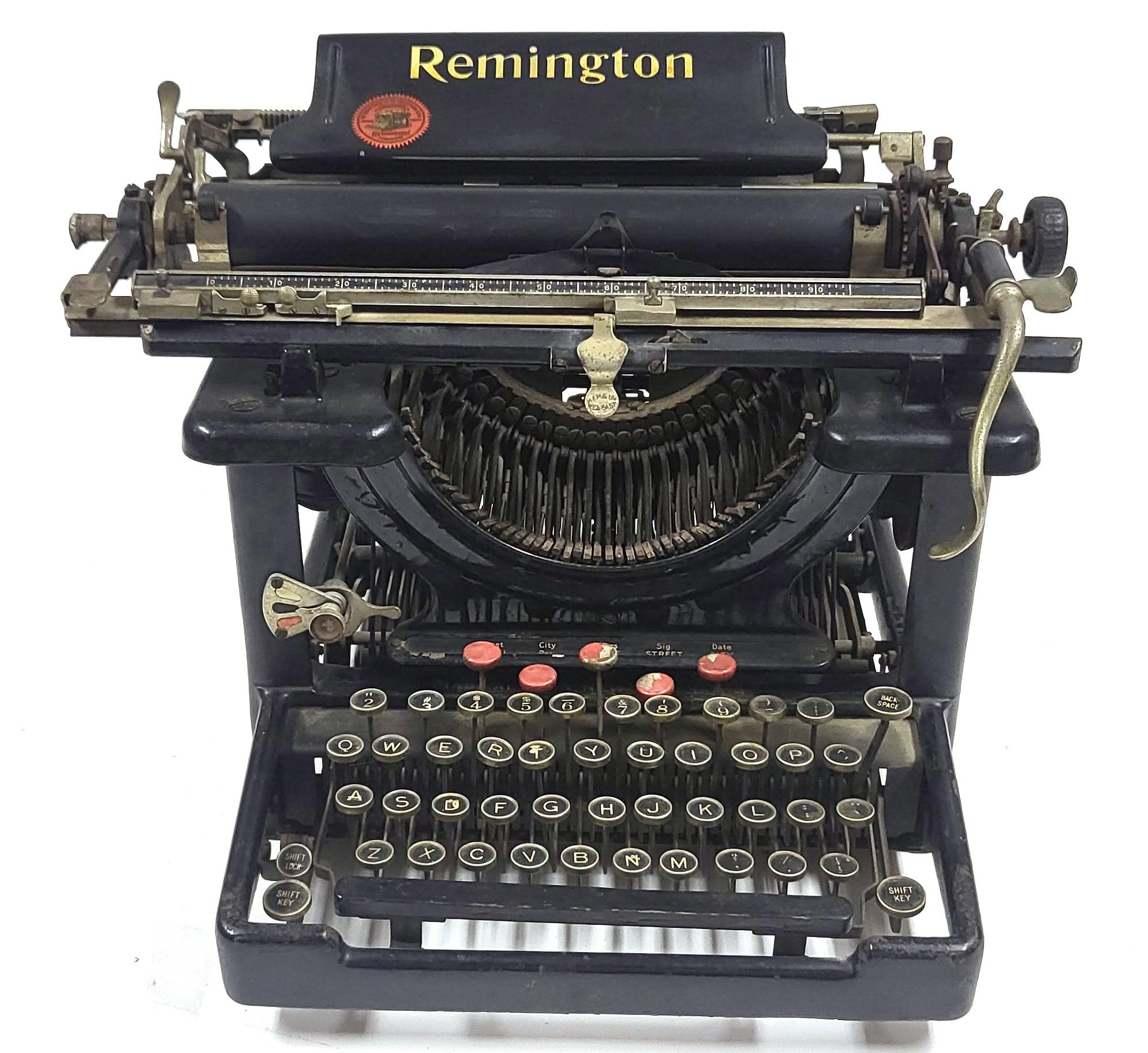 Antique 1917 Remington Standard No 10 Typewriter Black Keys - Etsy