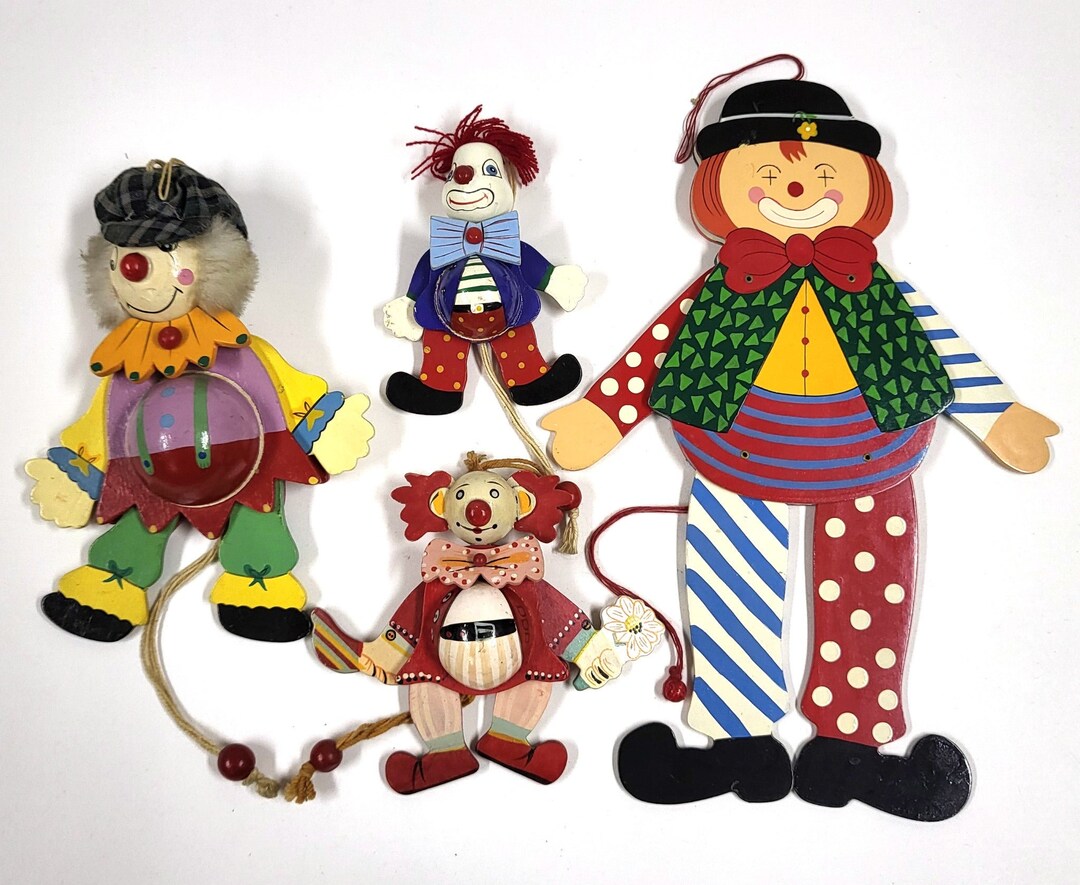 Vintage Jumping Jack Pull String Puppet Clown Lot Hampelmann - Etsy