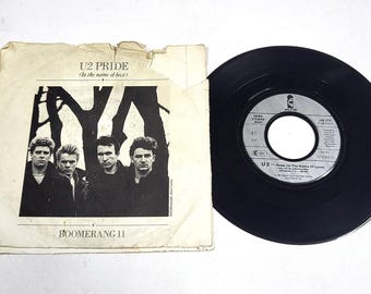 U2 – Pride (In The Name Of Love) – Sencillo de vinilo de 7" – Muy buen estado
