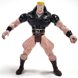 Vintage Tombstone Action Figure: Spider-Man Villain Knockoff, 1990s Bootleg Collectible image 1