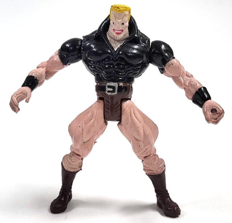 Vintage Tombstone Action Figure: Spider-Man Villain Knockoff, 1990s Bootleg Collectible image 1