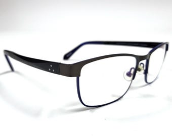 Vintage Art Life Stevenson AL68076 Eyeglasses Full Rim Frames Blue Retro