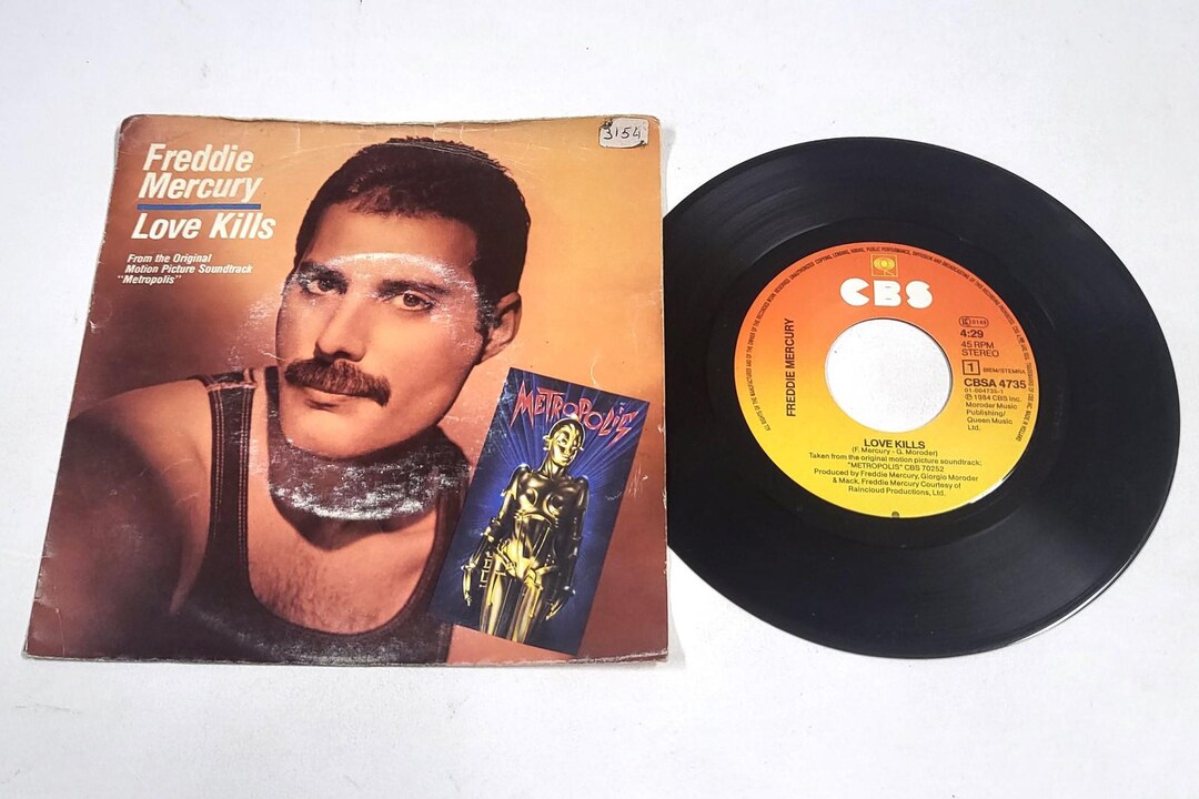 CATALOGUE SINGLES VICTOR→MERCURY 87-99 Freddie Mercury – Love Kills – 7
