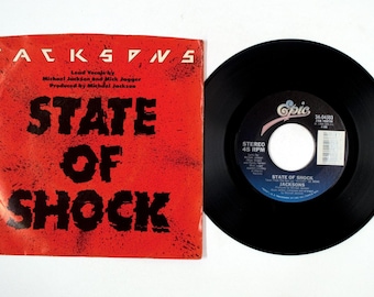 Jacksons – State Of Shock / Your Ways – 7" Vinyl – 1984 – NM/VG+