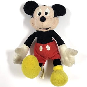 Vintage Disney Nicotoy Mickey Mouse 6" Plush image 1
