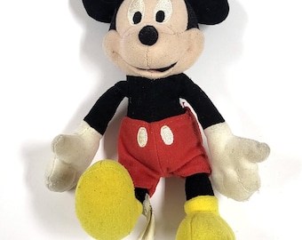 Vintage Disney Nicotoy Mickey Mouse 6" pluszowa zabawka