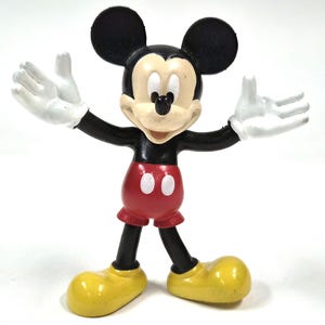 Vintage Disney Mickey Mouse Figure – Classic Pose – 5" image 1