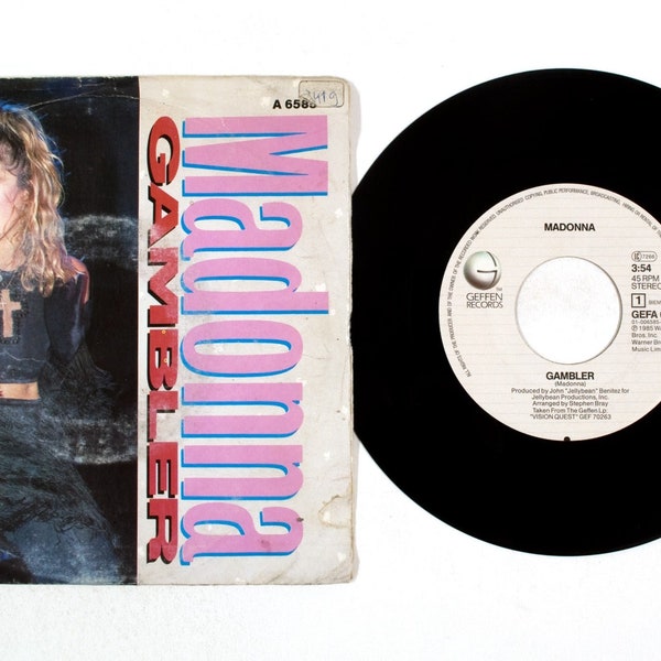 Madonna – Gambler / Nature Of The Beach 7" Vinyl NM/G