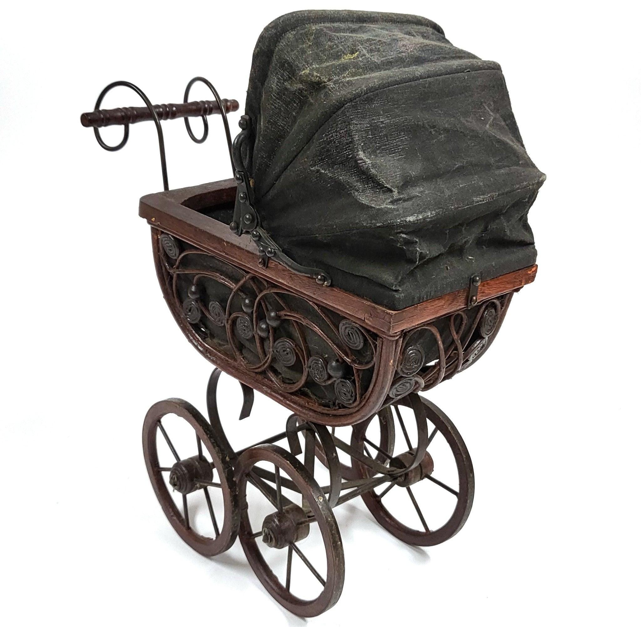 乳母車　レトロ　籐製ベビーカー フリル付き 乳母車 レトロ 籐製ベビーカー フリル付き 楽天市場】乳母車 籐