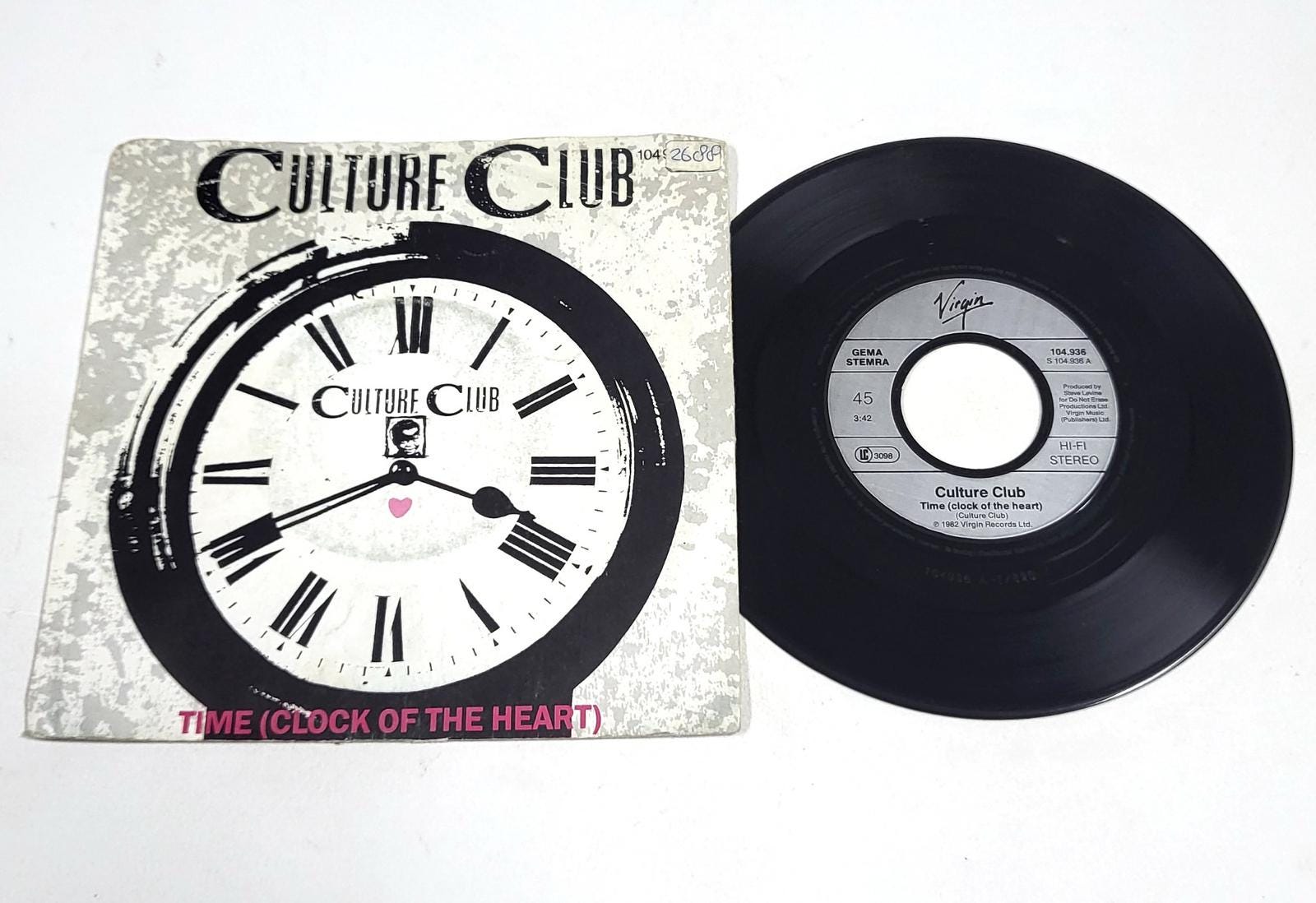 Culture Club – Time (clock of the Heart) – 7" Vinyl Single – Very Good ...