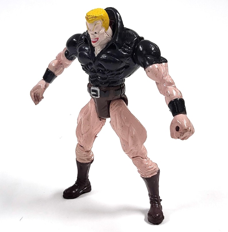 Vintage Tombstone Action Figure: Spider-Man Villain Knockoff, 1990s Bootleg Collectible image 8