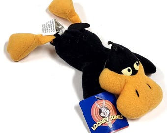 Vintage 1997 Daffy Duck Plush: Looney Tunes Beanie Toy