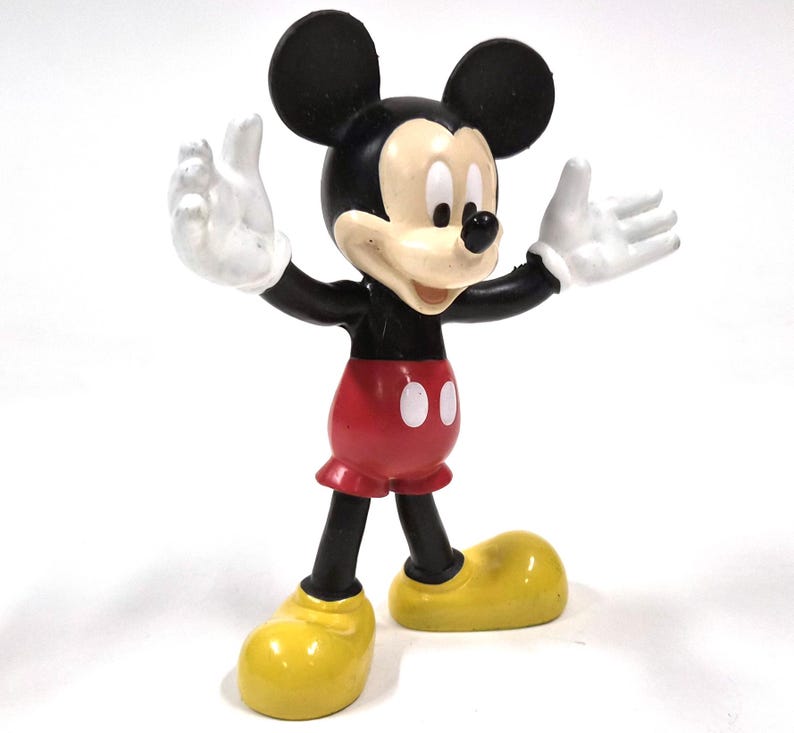 Vintage Disney Mickey Mouse Figure – Classic Pose – 5" image 4