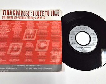 Tina Charles – I Love To Love / Biddu Orchestra Sunburn – 7" Vinyl 1986 VG