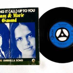 Donny & Marie Osmond – I&#39;m Leaving It (All) Up To You 7&quot; Vinyl NM/VG
