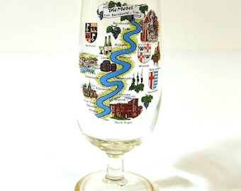 Vintage Die Moezel Souvenir Bierglas – Nederland