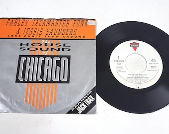 Farley Funk & Jessie Saunders – Love Can't Turn Around – 7" Vinyl Single – NM