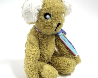 Oso de peluche de 43 cm – Animal de peluche vintage hecho a mano – Suave peluche de aspecto clásico