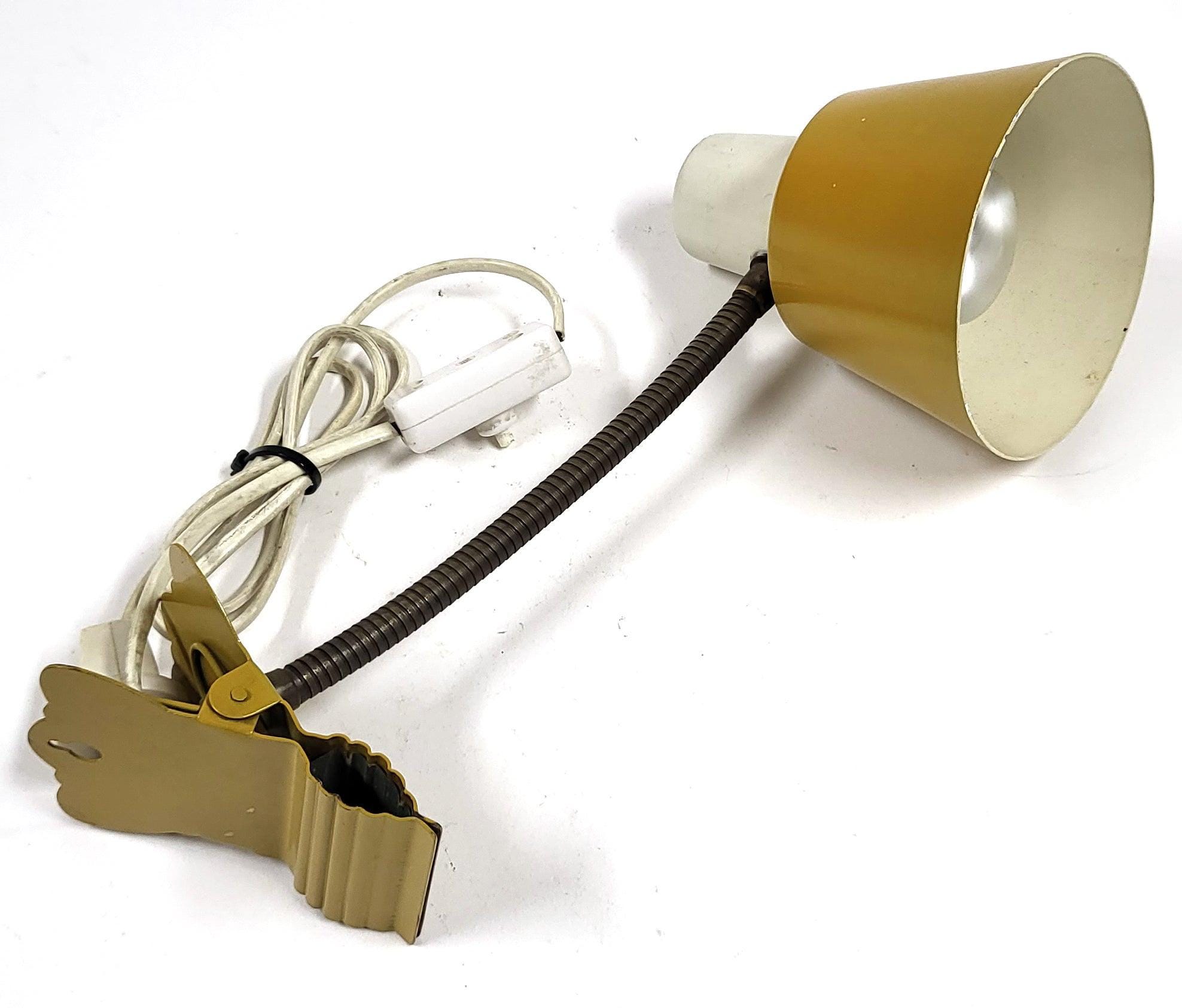 Vintage Hala Busquet Clip On Desk Lamp Light Modernist 1960s Retro Metal