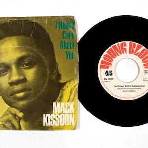 Mack Kissoon – Get Down With It Satisfaction 7&quot; Vinyl VG+/G