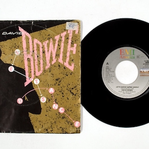 David Bowie – Let&#39;s Dance / Cat People 7&quot; Vinyl VG+/VG