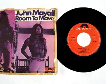 John Mayall – Room To Move / Saw Mill Gulch Road – 7" Vinyl – 1970 – VG+