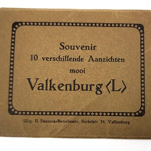 Lotto di 10 cartoline fotografiche d'epoca di Valkenburg, Paesi Bassi
