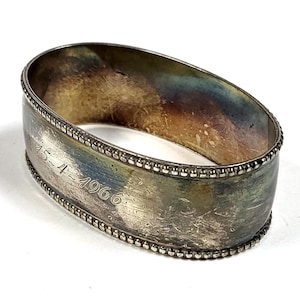 Vintage Keltum Silberplatten Serviettenring Marked