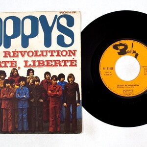 Poppys – Jésus Révolution / Liberté, Liberté 7&quot; Vinyl NM/VG+