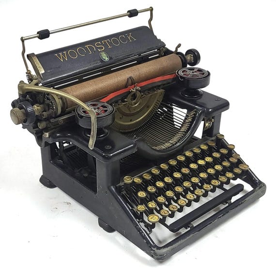 ヴィンテージ アンティーク 1931 ウッドストック 5N タイプライター