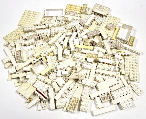 Set di pezzi di ricambio di mattoncini bianchi Lego Classic vintage, lotto  misto
