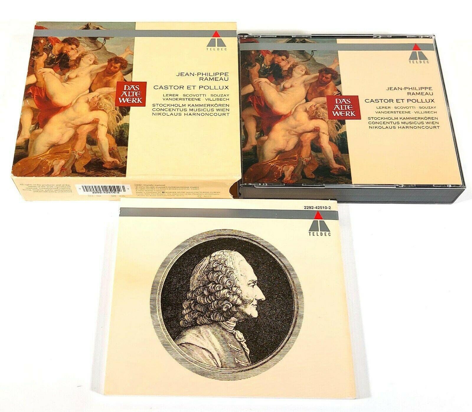 Jeanphilippe Rameau Castor Et Pollux 3CD 1993 Teldec 2292425102