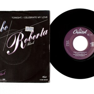 Peabo Bryson / Roberta Flack – Tonight, I Celebrate My Love 7" Vinyl NM/VG
