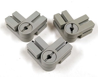 Vintage Fischertechnik 31308 Resilient Elbow Joint Gray 3pcs 1968