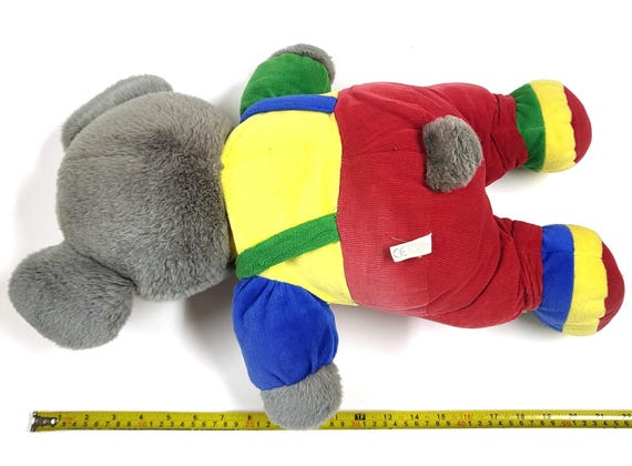 ヴィンテージ ボブ・デア・ベア マウスぬいぐるみ – ABC文字 – 55 cm