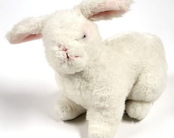 6インチ ヴィンテージ 1990年代 白ウサギ ぬいぐるみ - Etsy 日本