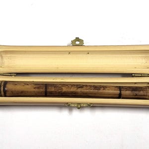 Penna calligrafica vintage in bambù con scatola – Penna a immersione fatta a mano da 4,5 pollici – Stile rustico dell'Asia orientale