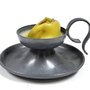 Vintage Pewter Candle Holder