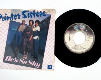 Pointer Sisters – He's So Shy / Movin' On – 7" Vinyl – 1980 – VG+